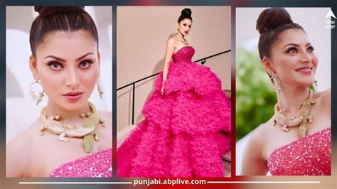 cannes-film-festival-2023-urvashi-rautela-wear-pink-frill-gown-with ...