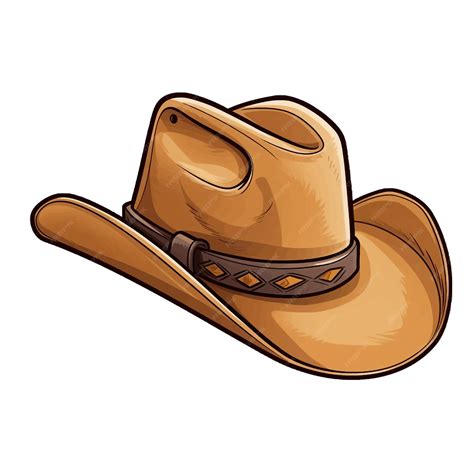 Premium Vector | Cowboy hat vector clipart white background