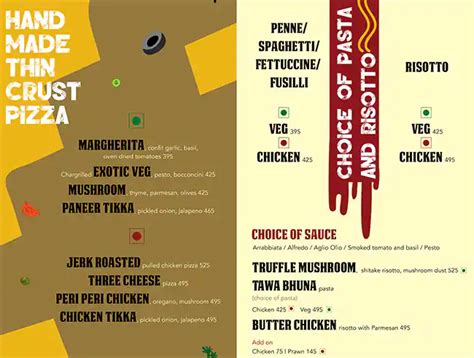 Menu at Rustic Haus, Lucknow