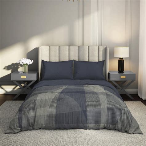 Buy SPACES Solesto Hygro Printed Cotton Double Quilt from SPACES at ...