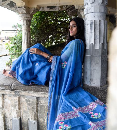 Evergreen kota cotton embroidery Kota saree - Bagh - Nishika – Kaisori