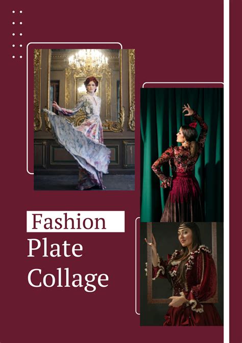 Free Fashion Plate Collage Template to Edit Online