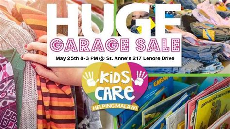 Kids Care Garage Sale!, Saint Anne's Catholic Church, Saskatoon, 25 May ...