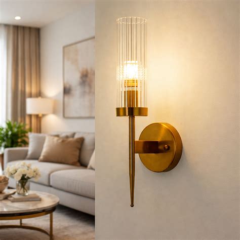 Glass Scone Wall Light