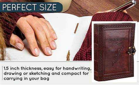 Axuvel Handmade Leather Diary For Men Women Vintage Journal Paper ...