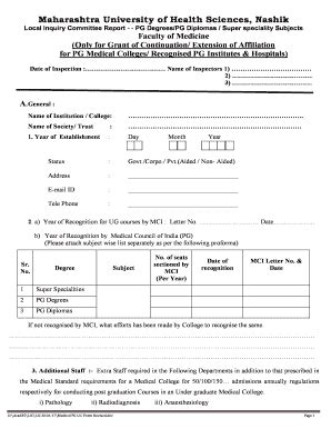 Lic Inspection Full Form - Fill Online, Printable, Fillable, Blank ...