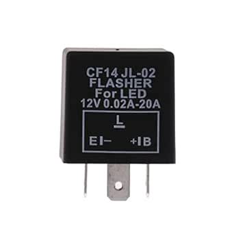 LOOM TREE® CF14 JL-02 Car Motorcycle LED Turn Signal Flasher Relay 12V ...