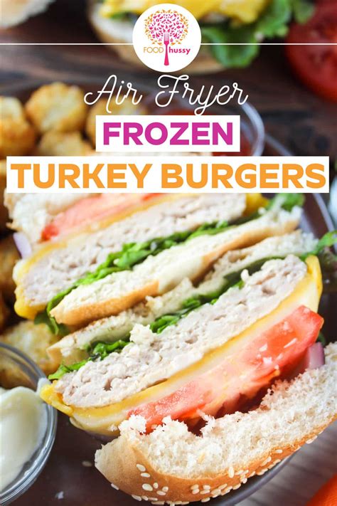 Frozen Turkey Burger in the Air Fryer - The Food Hussy