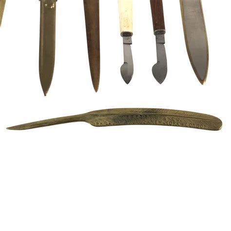 Collection Of Genuine Bone, Brass & Bronze Letter Openers/Knives ...