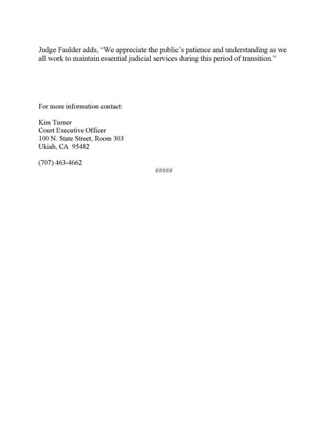 Mendocino County Superior Court | Ukiah CA