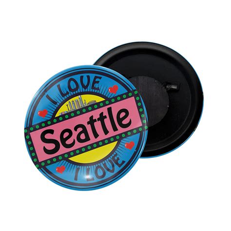 Buy dhcrafts Fridge Magnet Multicolor I Love Seattle Glossy Finish ...