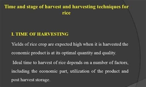 Why is timing a crucial factor in harvesting crop ? - Brainly.in