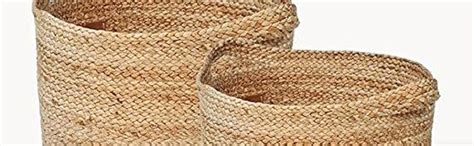 TARPIDO® Cotton Jute Storage Baskets, Hamper bag, Planter Sustainable ...