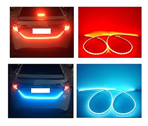 Buy A2D 120cm LED Ice Blue & Red DRL Brake with Side Turn Signal ...