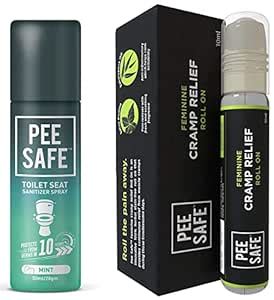 Buy PEESAFE Toilet Seat Sanitizer Spray (50ml) - Mint Reduces The Risk ...