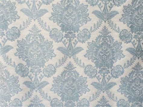 Buy Teal Blue Damask Curtain Fabric by the Yard Upholstery Fabric ...