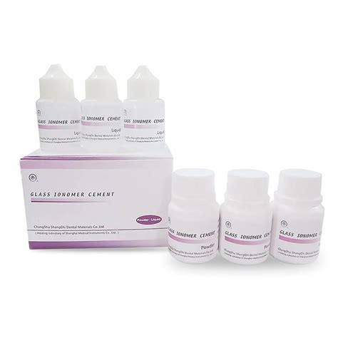 DENTGIST Glass Ionomer Cement GIC - Pack of 3 Bottles Powder + 3 ...