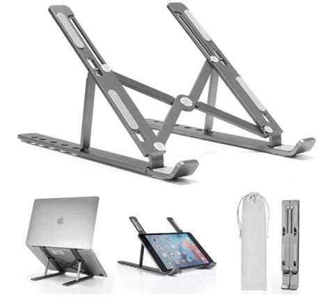 HB Plus Folding Height Adjustable Aluminum Foldable Portable Adjustment ...
