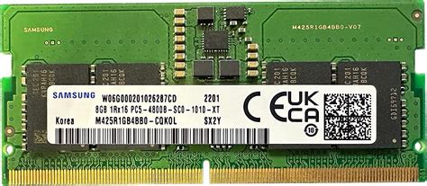 IST Computers 8GB DDR5 4800MHz SODIMM PC5-38400 CL40 1Rx16 1.1V SO-DIMM ...