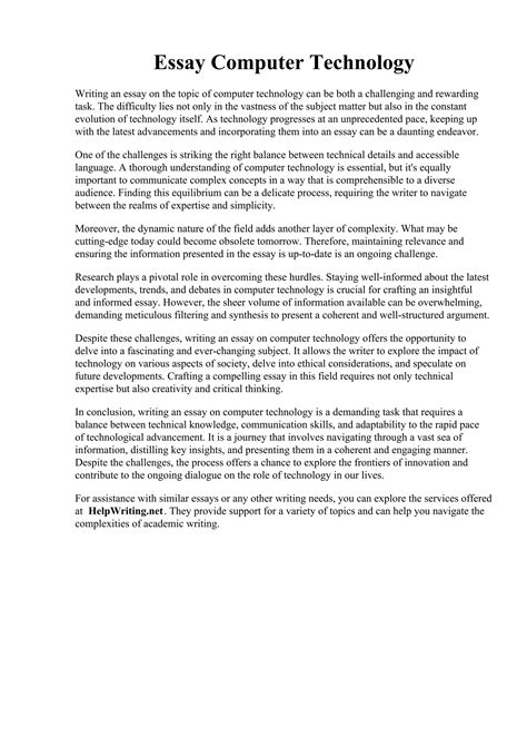 Computer Technology Essay 的图像结果