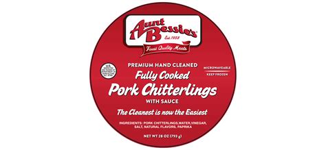 Aunt Bessie's Fully Cooked Pork Chitterlings - Aunt Bessie's Foods