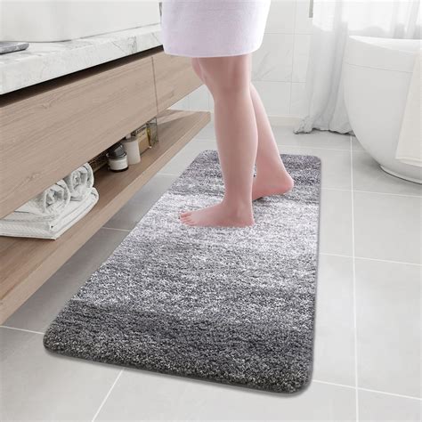 Amazon.com: Arotive Microfiber Bathroom Rugs, Shaggy Soft and Absorbent ...