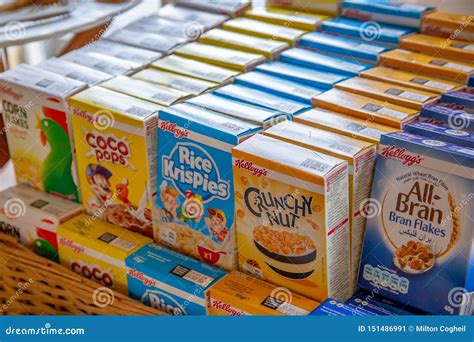 Kellogg`s Cereal Variety Pack, Single Serve Boxes Editorial Photo ...