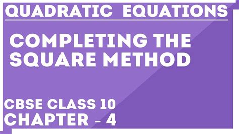Image result for Completing Square Method Class 10