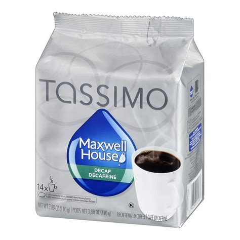 Tassimo Maxwell House Decaf coffee single serve discs, 14ct, 110g/3.9 ...