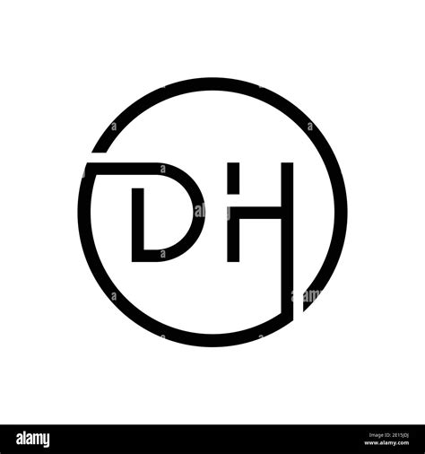 Initial DH Letter Logo Creative Typography Vector Template. Creative ...