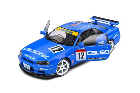 Solido 2000 Nissan GTR R34 Streetfighter Calsonic Tribute 1/18 scale d ...