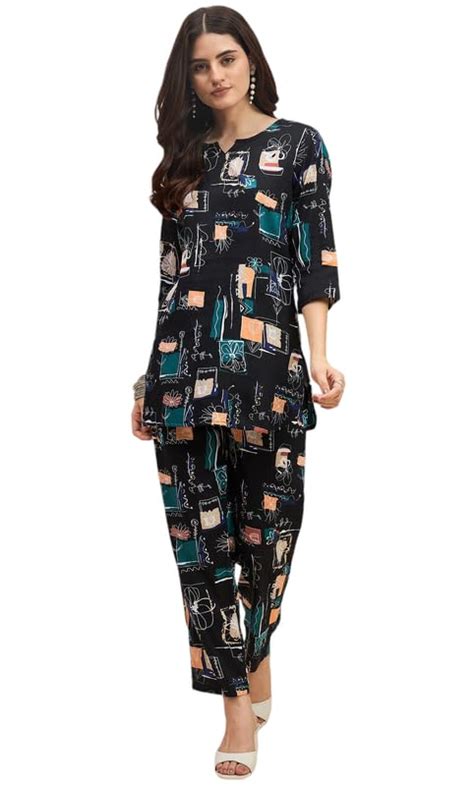 Buy KRITANJYA DESIGNS Women Co-Ords Set, Kurta and Palazzo Set(X-Small ...
