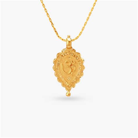 Scared OM Gold Pendant