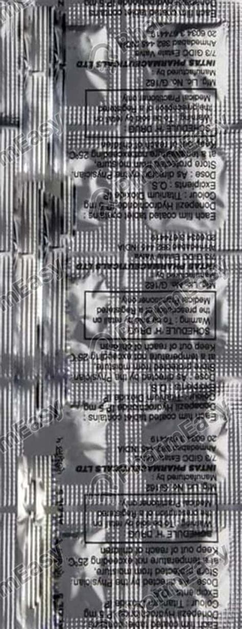 Alzil 5 MG Tablet (10): Uses, Side Effects, Price & Dosage | PharmEasy