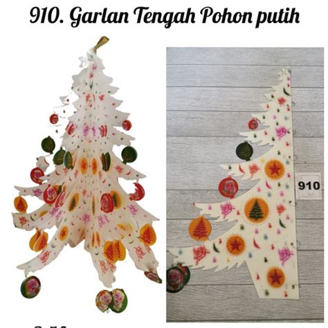 Jual Garlan Tengah Bulat / Bintang / pohon cemara - 910 pohon pth ...