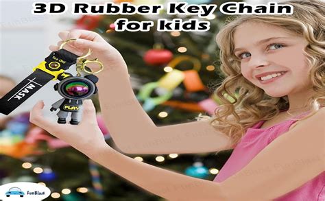 FunBlast Silicone Key Ring/Key Chain for Girls, 3D Rubber Key Chains ...