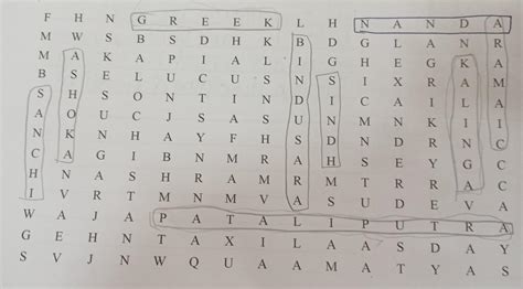 4.hunt out the words hidden in the word search puzzle given below ...