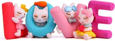 Crafts for Aesthetic Love Cats Miniature Couple for Home Decor ...