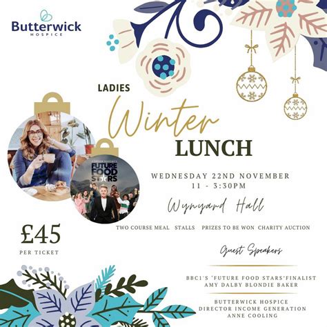 Ladies Winter Lunch, Wynyard Hall Country House Hotel, Billingham, 22 ...