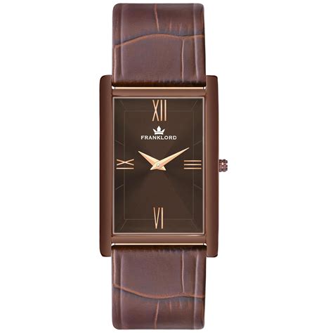 Buy Franklord Vintazh Lite Square Super Slim Series Analog Watch for ...