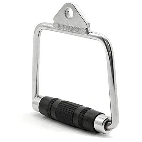 FS Sport Single Cable Cross D Handle with Rubber Hand Grips Commercial ...
