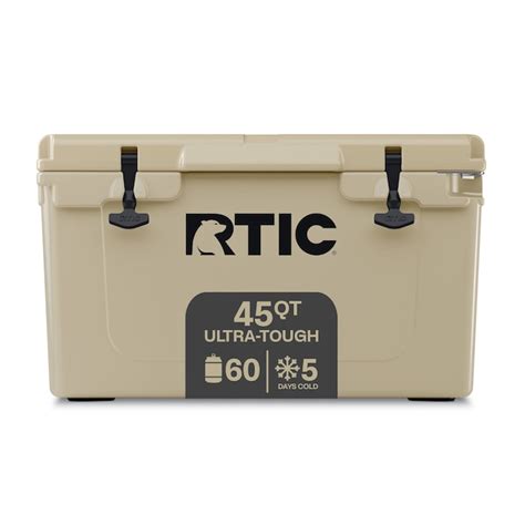RTIC Outdoors Ultra-Tough Tan 45-Quart Insulated Personal Cooler 4964 ...