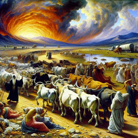 Exodus 9:1-7 Artwork | Bible Art