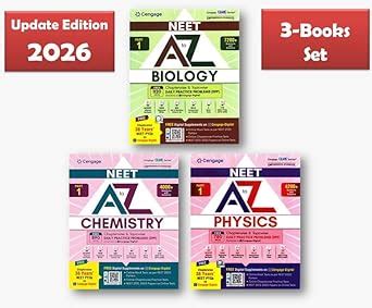 Buy Cengage NEET A To Z Biology , Physics And Chemistry (3-Books Set ...