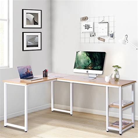 ModernLuxe L-Shape Home Office Corner Computer Desk India | Ubuy