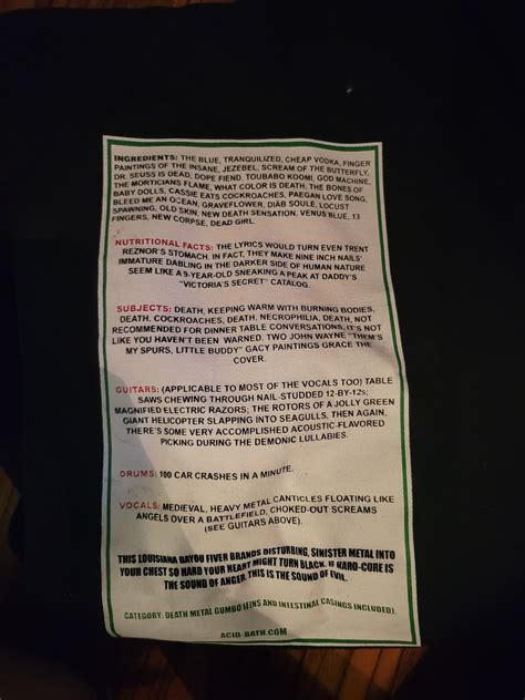 All of my Acid Bath merch (I have a problem) : r/AcidBath