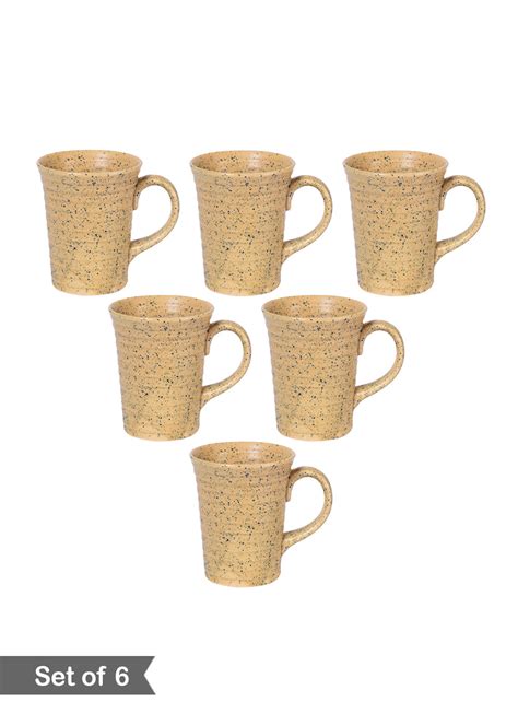Get Ceramic Handcrafted Mug- Set Of 6 at ₹ 1299 | LBB Shop