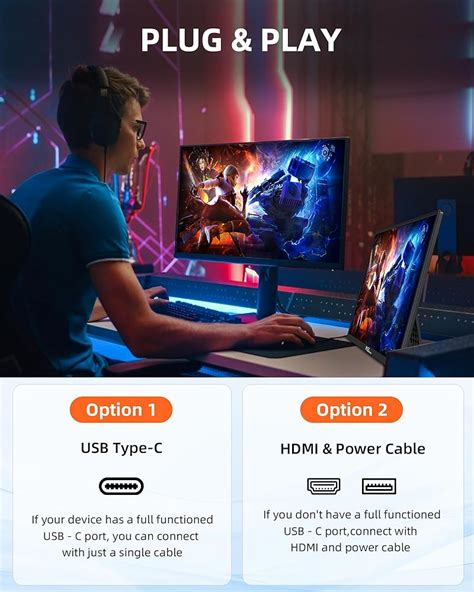 NGTeco Portable Monitor 16 FHD 1200P USB C HDMI India | Ubuy