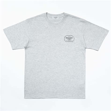 Benjamin Authentic Club Circle Logo T-Shirt Gray | BENJAMIN AUTHENTIC CLUB