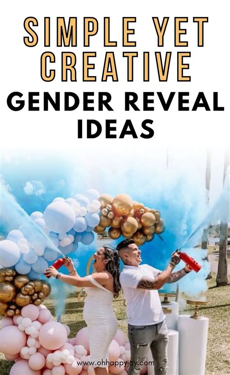 Gender Reveal Party Ideas - Oh Happy Joy! | Gender reveal party, Simple ...